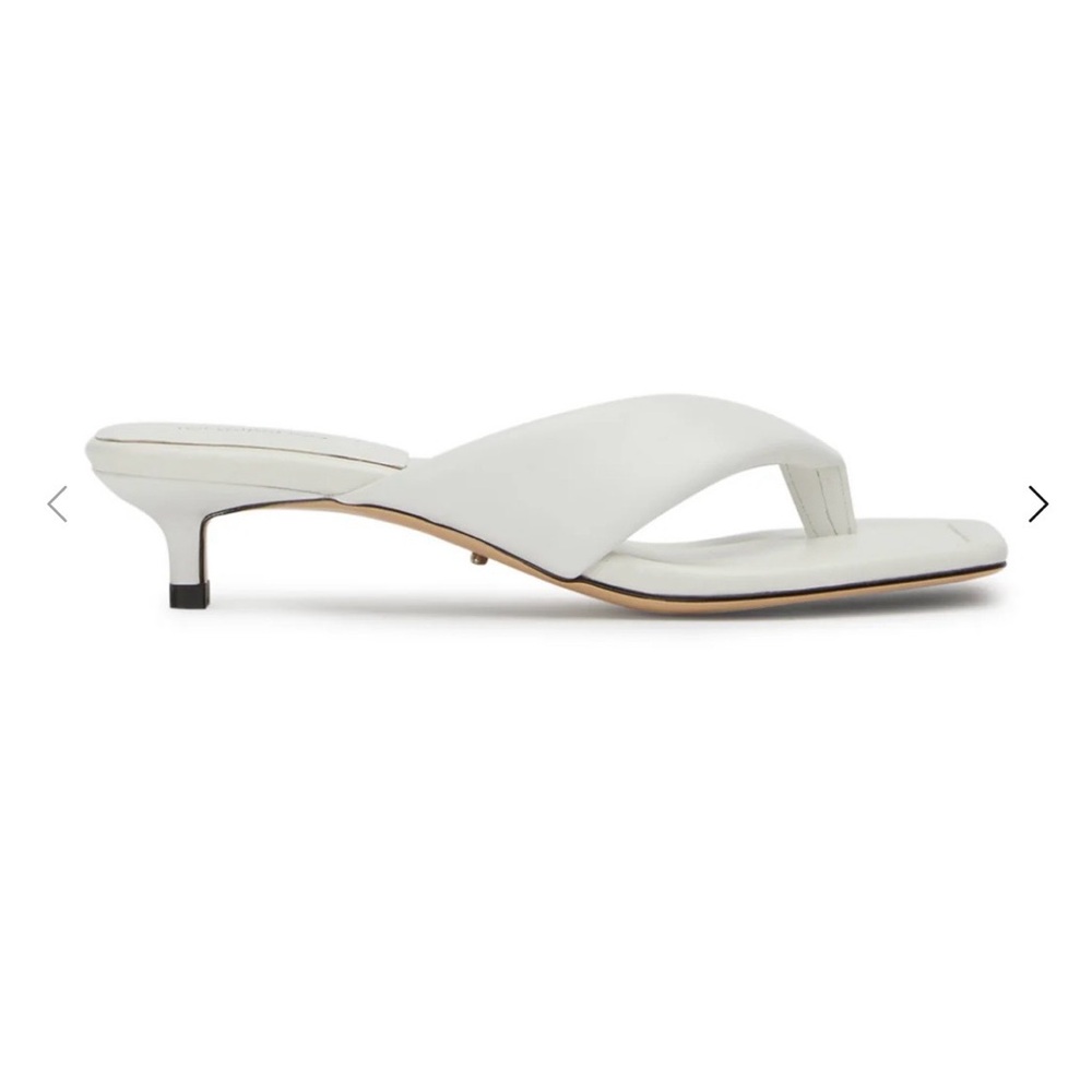 Tony Bianco White Heeled Mules
